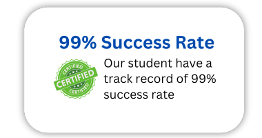 with IT security Nepal's certification help, our students have a track record of 99% success rate