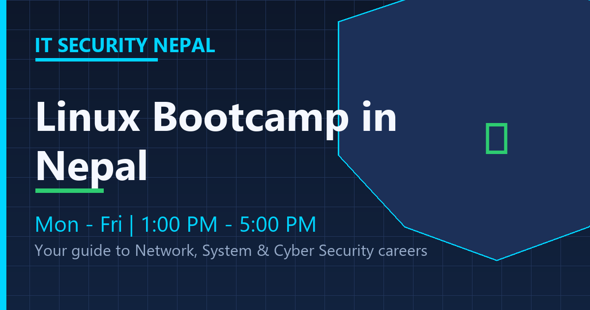 Linux bootcamp in Nepal classroom training at IT Security Nepal